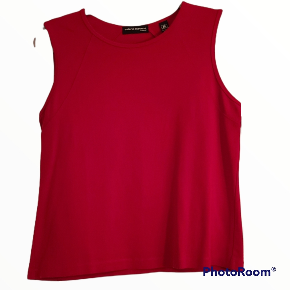 Valerie Stevens Woman's Sleeveless Cotton Top Size M